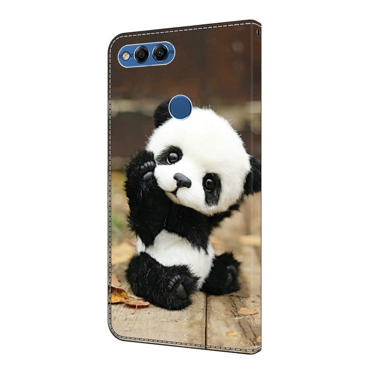 For Honor 9 Lite Crystal Painted Leather Phone case(Panda)