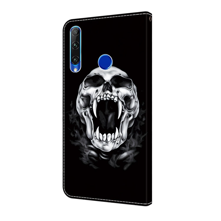 For Honor 20 lite/10 Lite Crystal Painted Leather Phone case(Skull)