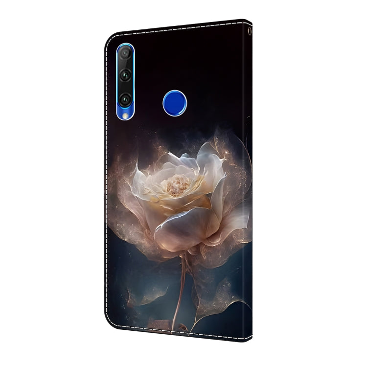 For Honor 20 lite/10 Lite Crystal Painted Leather Phone case(Peony)