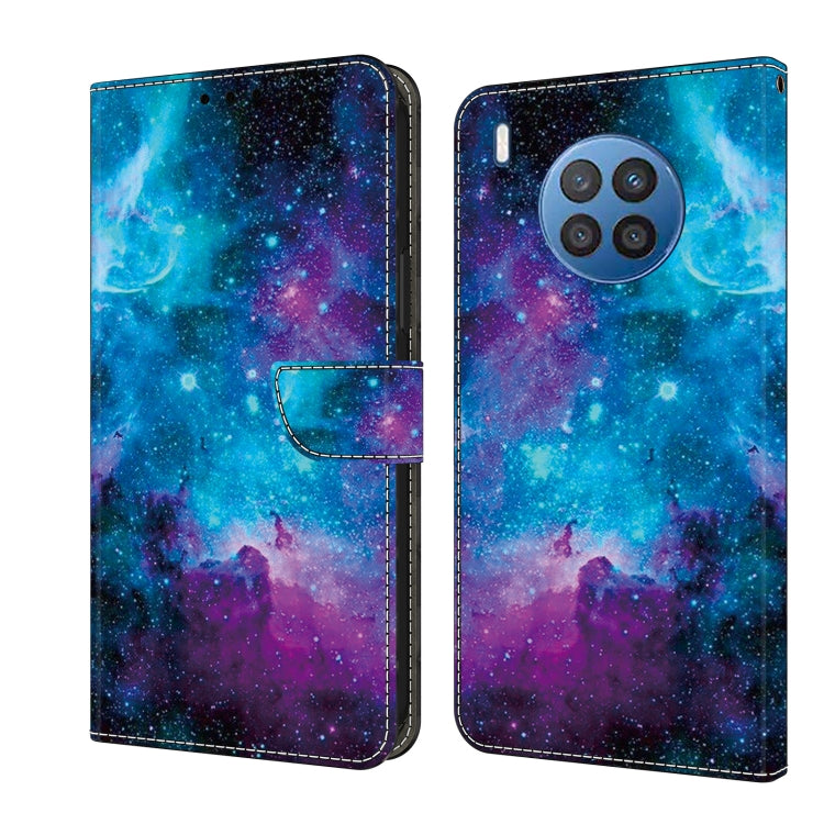 For Honor 50 Lite Crystal Painted Leather Phone case(Starry Sky)