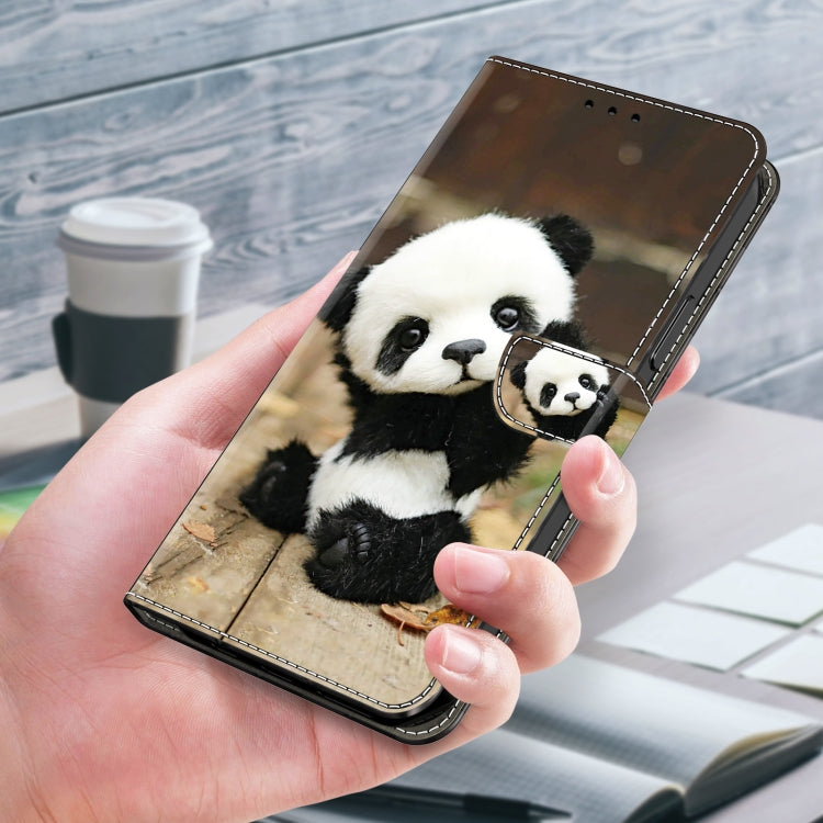 For Honor 50 Pro Crystal Painted Leather Phone case(Panda)