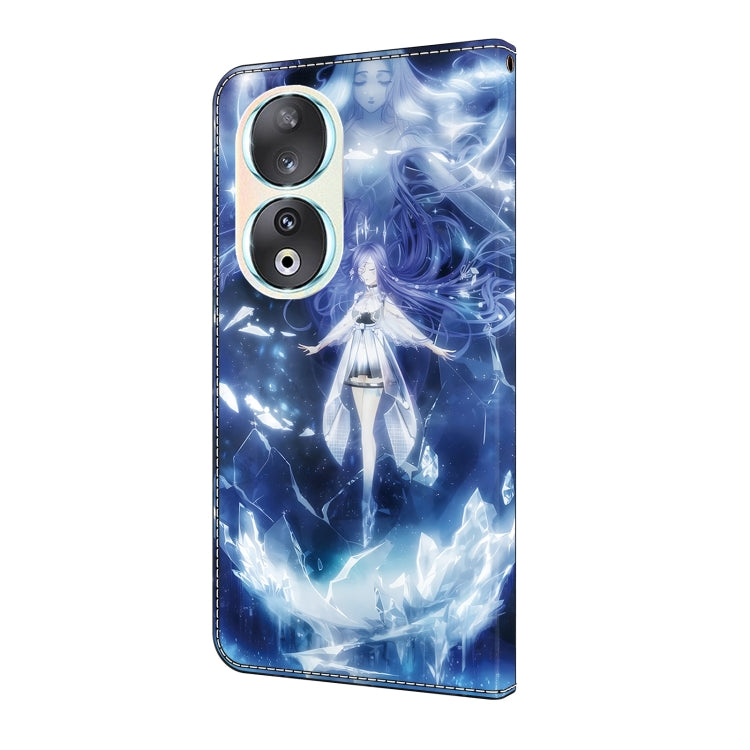 For Honor 90 Crystal Painted Leather Phone case(Magic Fairy)