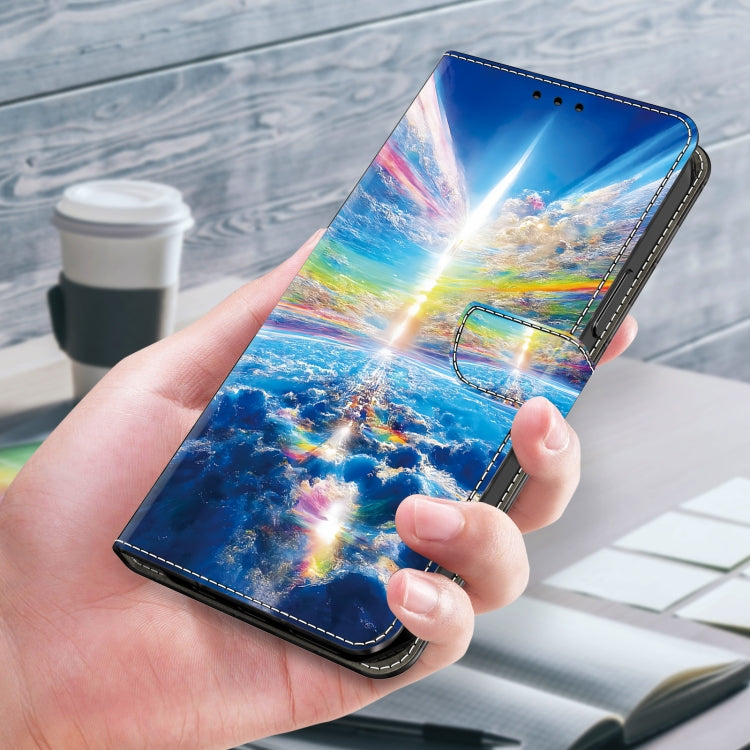 For Honor 90 Lite Crystal Painted Leather Phone case(Colorful Sky)