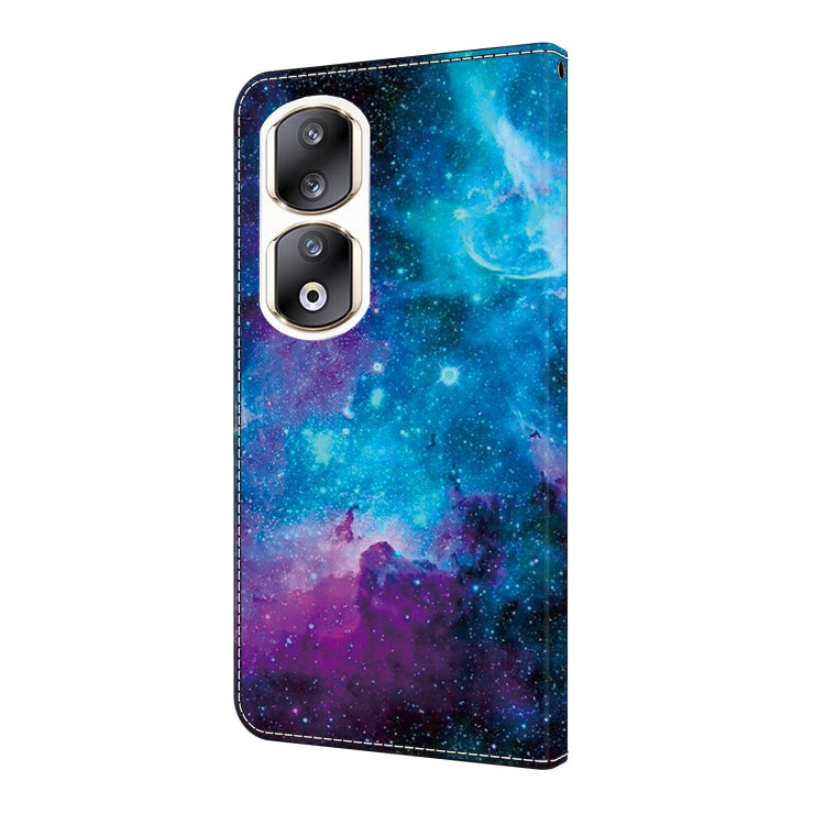 For Honor 90 Pro Crystal Painted Leather Phone case(Starry Sky)