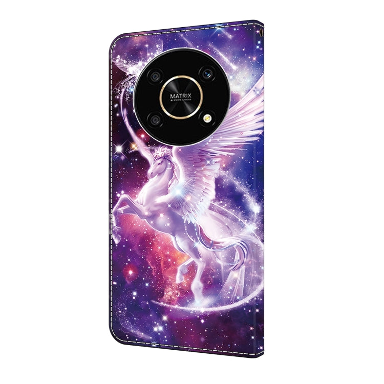 For Honor X9 4G/5G/X30/Magic4 Lite Crystal Painted Leather Phone case(Unicorn)