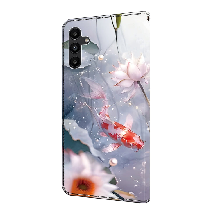 For Samsung Galaxy S24 5G Crystal Painted Leather Phone case(Koi)