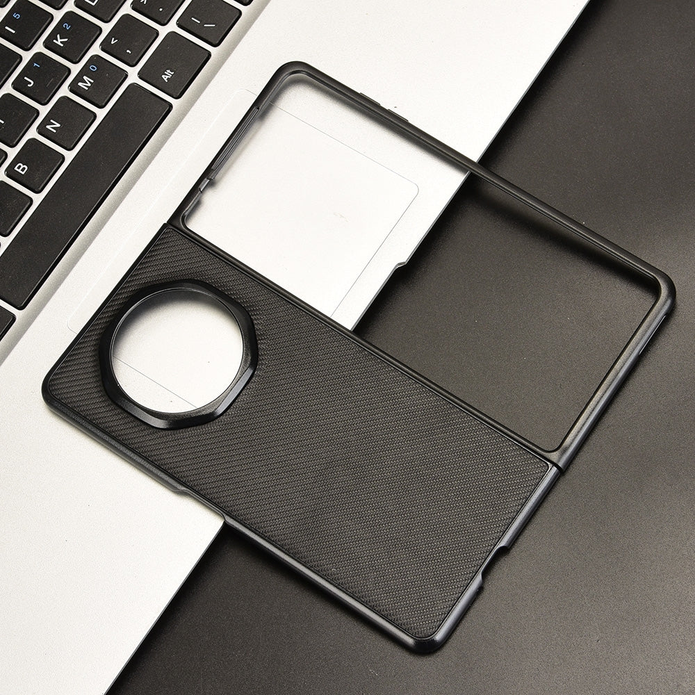 For Honor Magic V3 PU Leather PC Phone Case(Black)