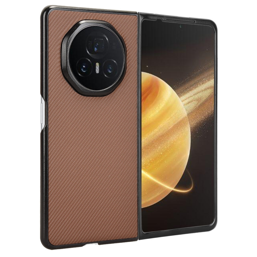 For Honor Magic V3 PU Leather PC Phone Case(Brown)