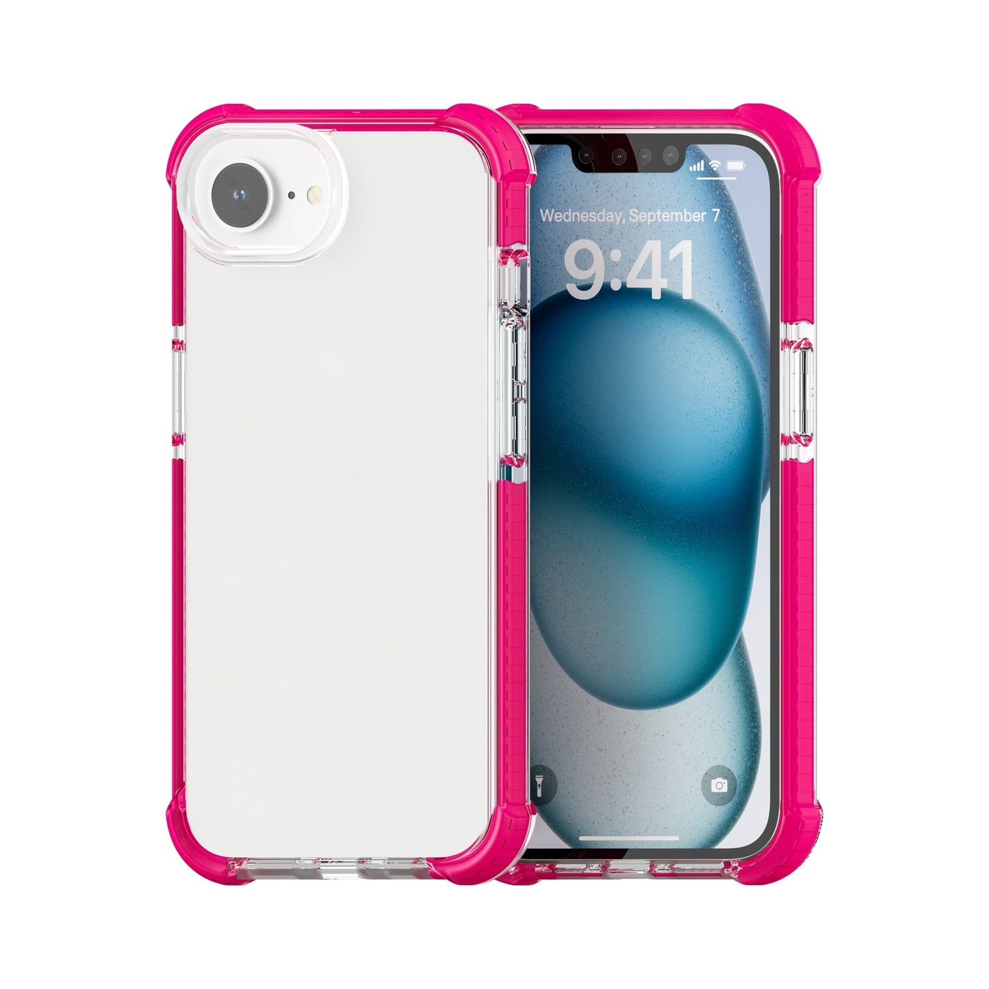 For iPhone 16e Acrylic Full Coverage Shockproof Phone Case(Pink)