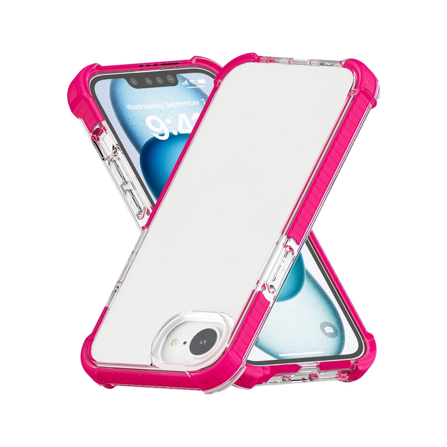 For iPhone 16e Acrylic Full Coverage Shockproof Phone Case(Pink)