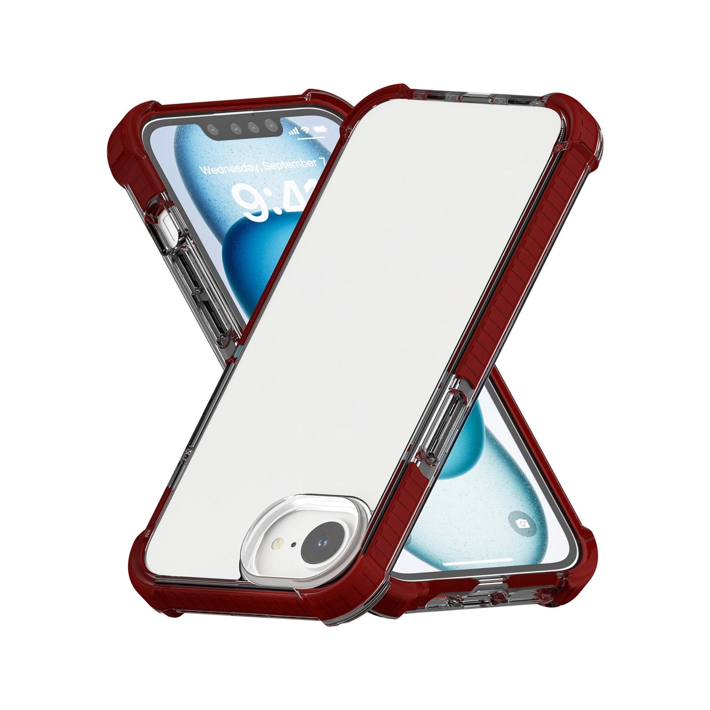 For iPhone 16e Acrylic Full Coverage Shockproof Phone Case(Brown)