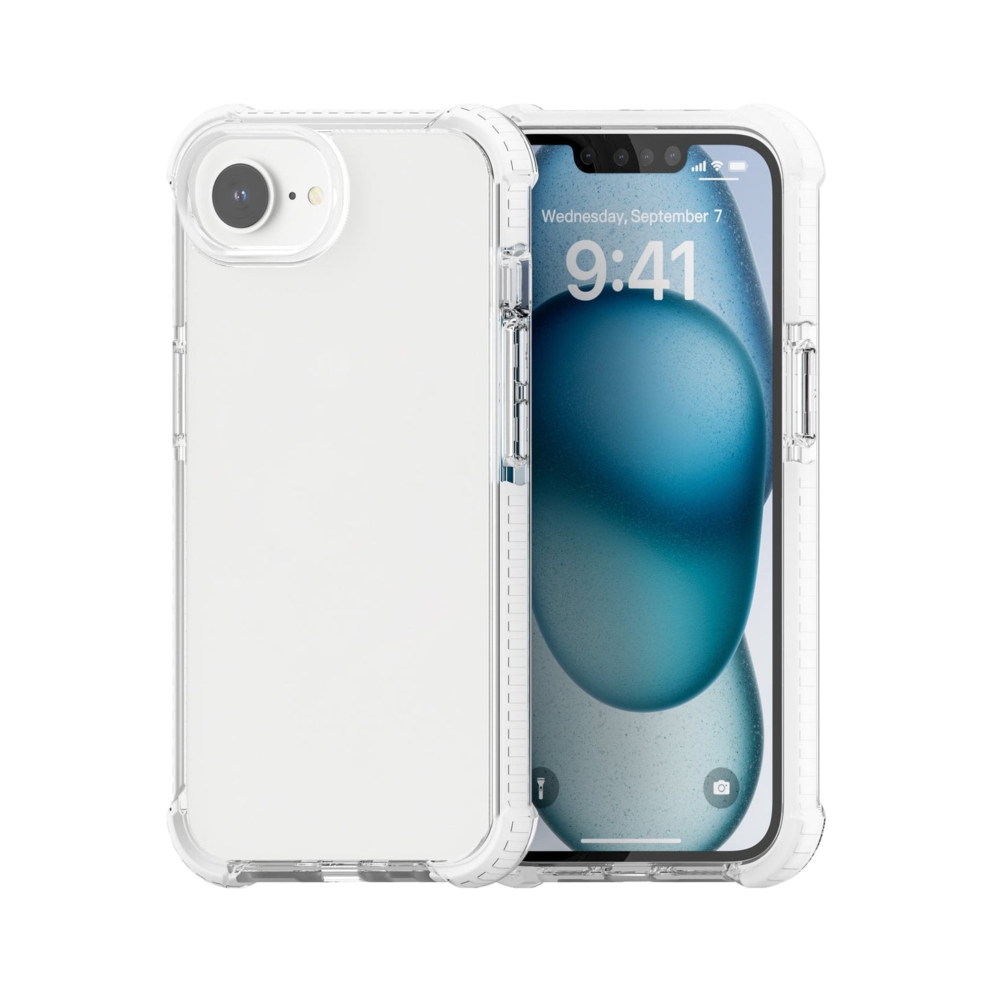For iPhone 16e Acrylic Full Coverage Shockproof Phone Case(Transparent)