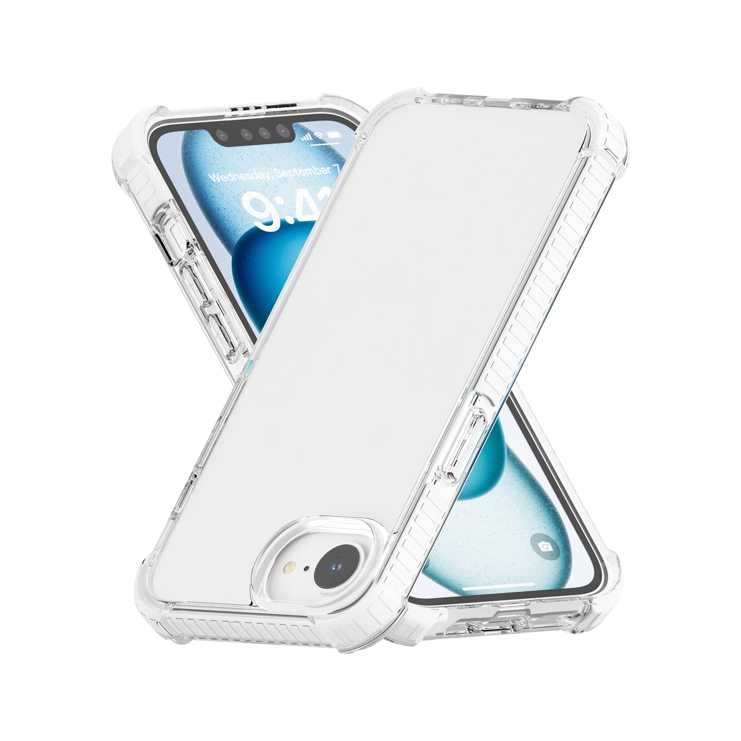 For iPhone 16e Acrylic Full Coverage Shockproof Phone Case(Transparent)
