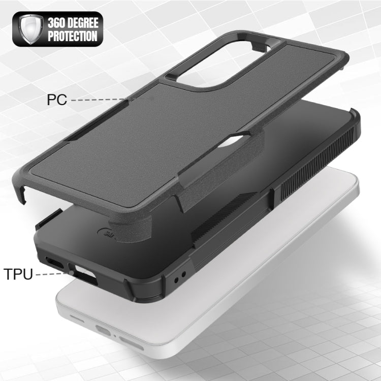 For Samsung Galaxy S24 5G 2 in 1 PC + TPU Phone Case(Black)