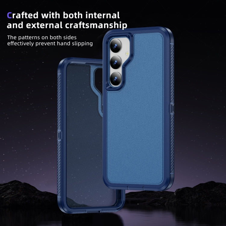 For Samsung Galaxy S24 5G Guard Life Waterproof Frosted Phone Case(Royal Blue)