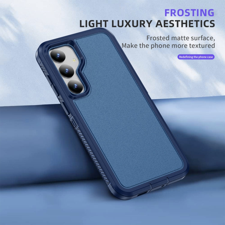 For Samsung Galaxy S24 5G Guard Life Waterproof Frosted Phone Case(Royal Blue)