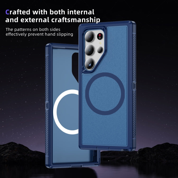 For Samsung Galaxy S24 5G Guard Magsafe Magnetic Frosted Phone Case(Royal Blue)