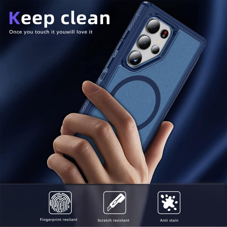 For Samsung Galaxy S24 5G Guard Magsafe Magnetic Frosted Phone Case(Royal Blue)