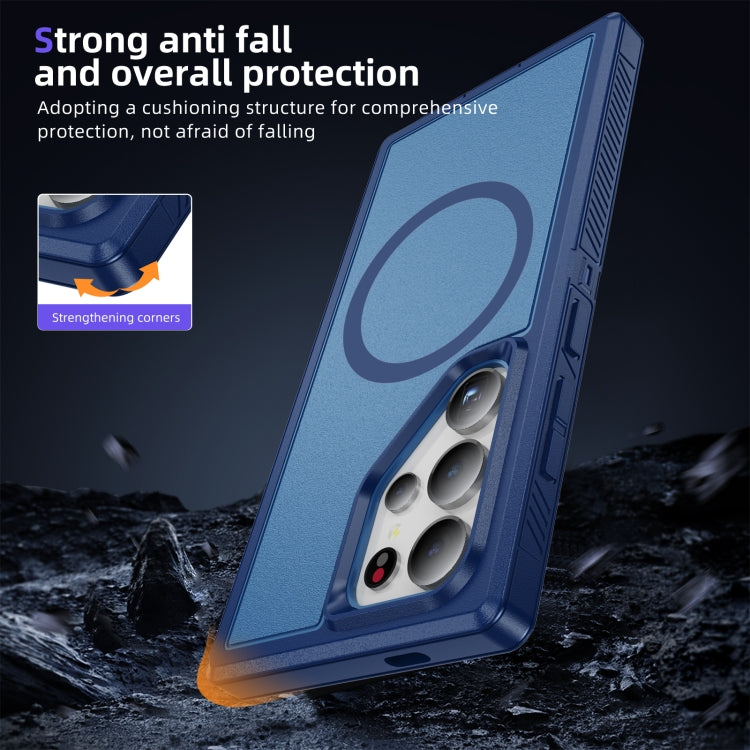For Samsung Galaxy S24 5G Guard Magsafe Magnetic Frosted Phone Case(Royal Blue)