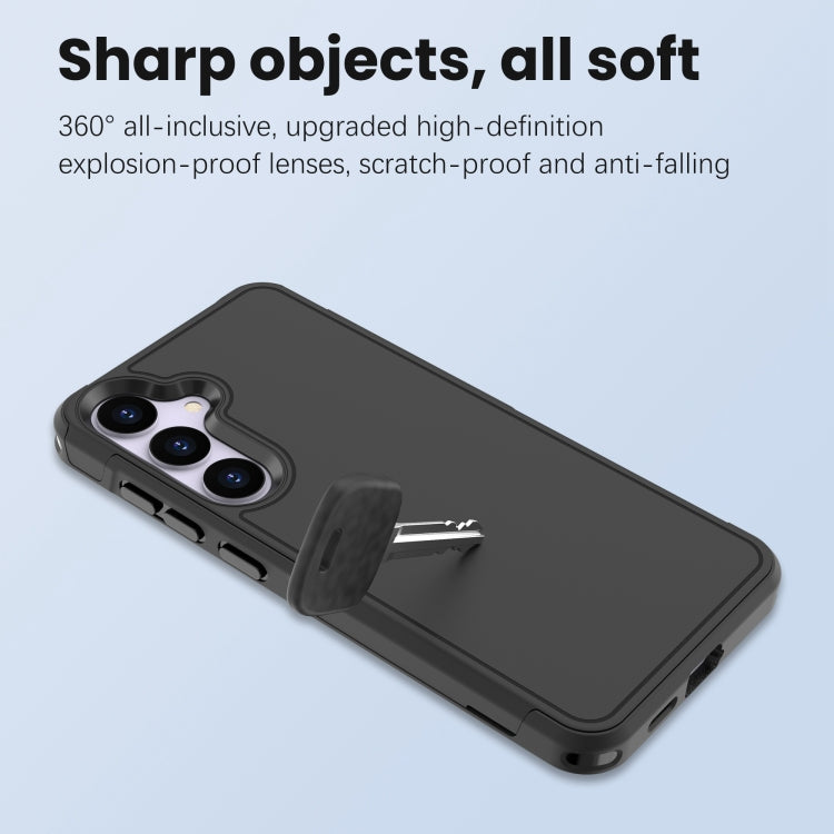 For Samsung Galaxy S24 5G RedPepper Armor PC Hybrid TPU Phone Case(Black)