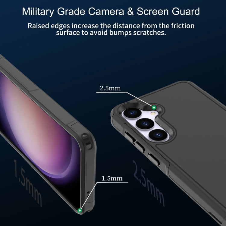 For Samsung Galaxy S24 5G RedPepper Armor PC Hybrid TPU Phone Case(Black)