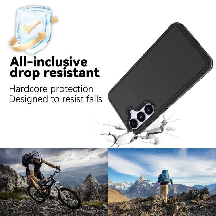 For Samsung Galaxy S24 5G RedPepper Armor PC Hybrid TPU Phone Case(Black)