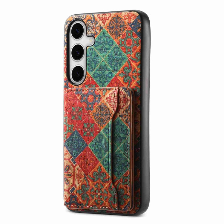 For Samsung Galaxy S24 5G Card Slot Holder Phone Case(Winter Blue)