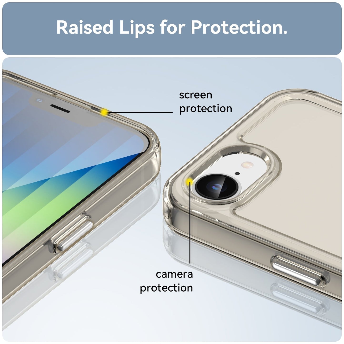 For iPhone 16e Candy Series TPU Phone Case(Transparent Grey)