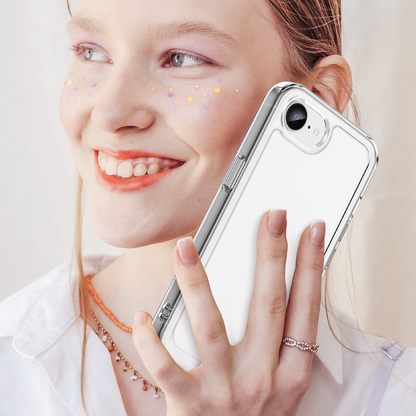 For iPhone 16e Candy Series TPU Phone Case(Transparent)