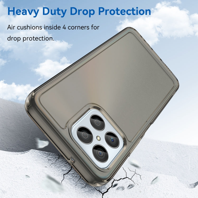 For Honor 70 Lite Candy Series TPU Phone Case(Transparent Grey)