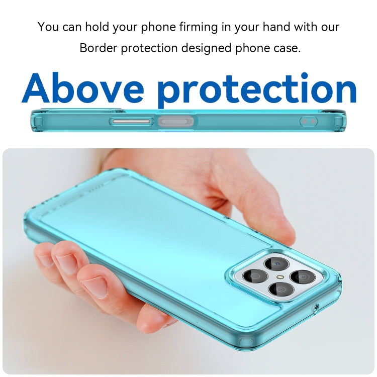For Honor Play 30 Candy Series TPU Phone Case(Transparent Blue)