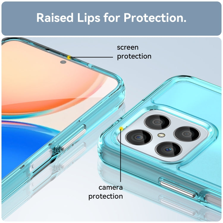 For Honor Play 30 Candy Series TPU Phone Case(Transparent Blue)