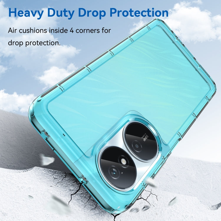 For Honor Play 50 Plus Candy Series TPU Phone Case(Transparent Blue)