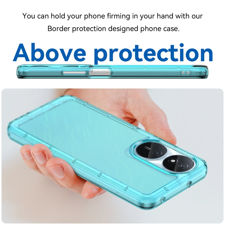 For Honor Play 50 Plus Candy Series TPU Phone Case(Transparent Blue)