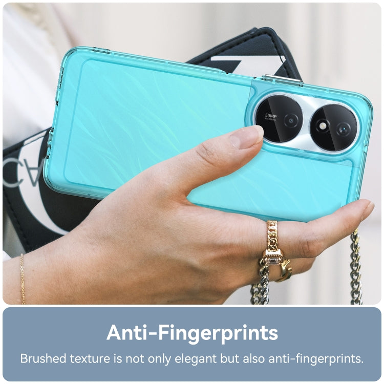 For Honor Play 50 Plus Candy Series TPU Phone Case(Transparent Blue)