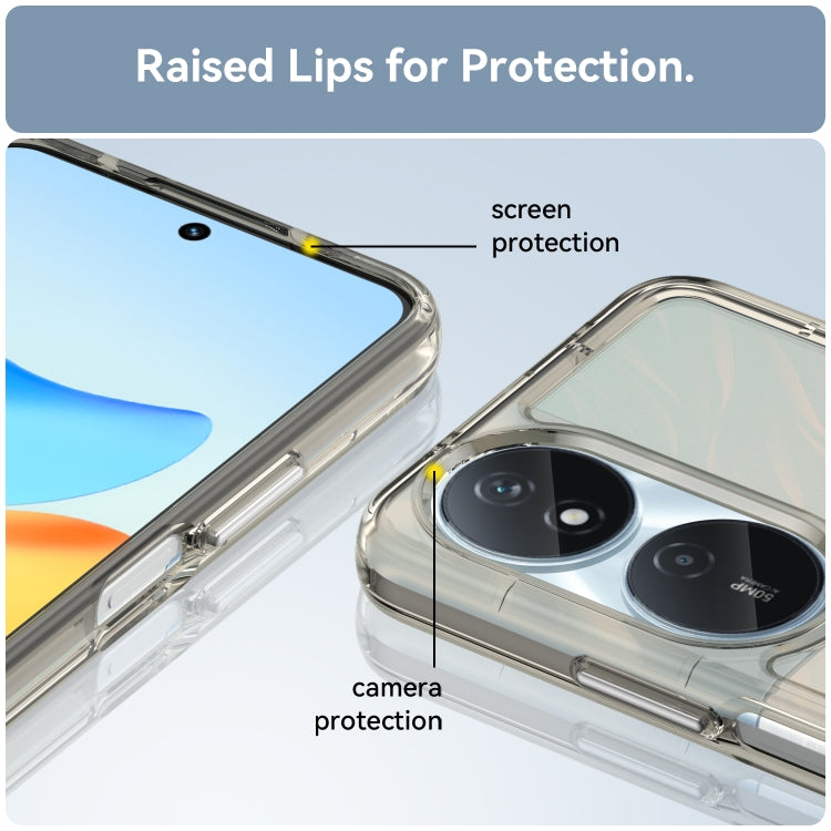 For Honor Play 50 Plus Candy Series TPU Phone Case(Transparent Grey)