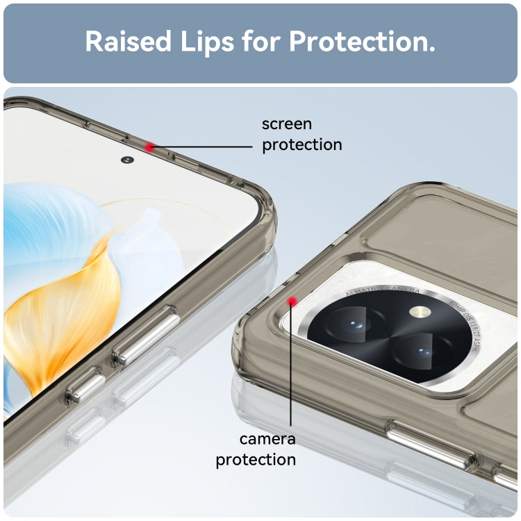 For Honor 100 Candy Series TPU Phone Case(Transparent Grey)