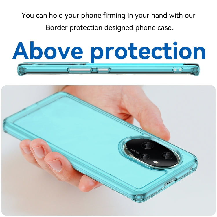 For Honor 100 Pro Candy Series TPU Phone Case(Transparent Blue)