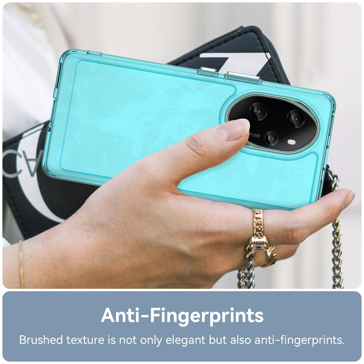 For Honor 100 Pro Candy Series TPU Phone Case(Transparent Blue)