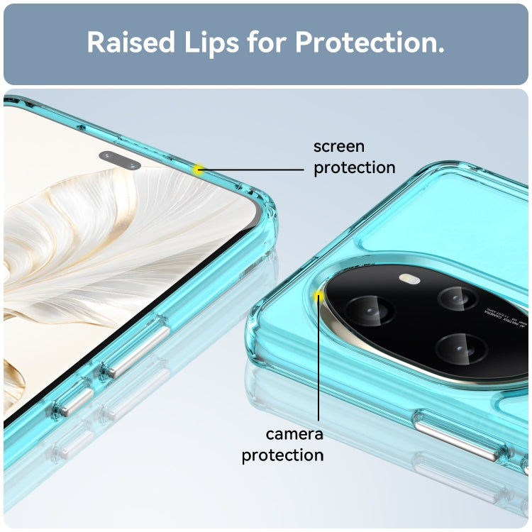 For Honor 100 Pro Candy Series TPU Phone Case(Transparent Blue)