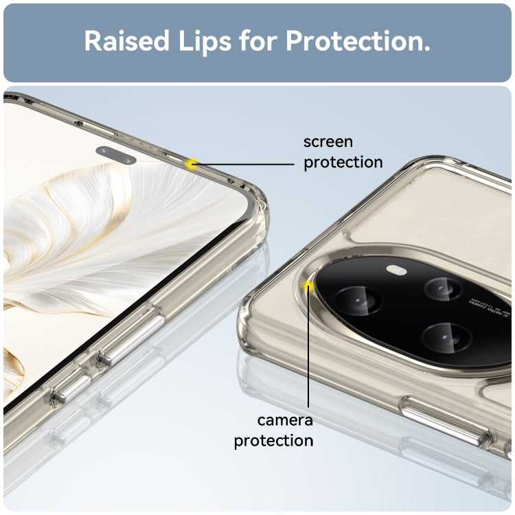 For Honor 100 Pro Candy Series TPU Phone Case(Transparent Grey)