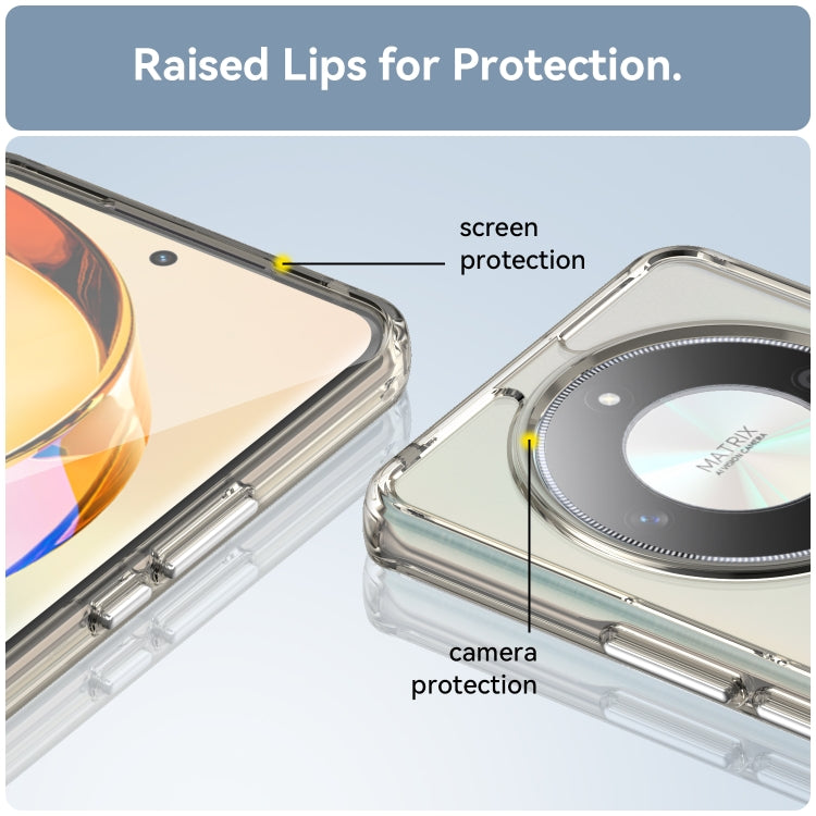 For Honor X50 GT Candy Series TPU Phone Case(Transparent Grey)