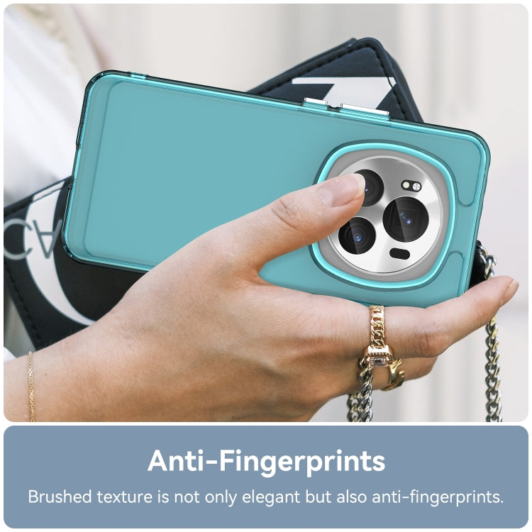 For Honor Magic6 Pro Candy Series TPU Phone Case(Transparent Blue)