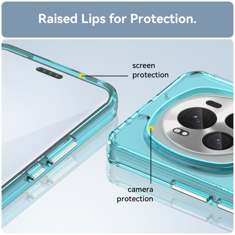 For Honor Magic6 Pro Candy Series TPU Phone Case(Transparent Blue)