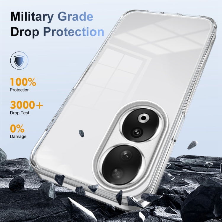 For Honor 90 2.5mm Anti-slip Clear Acrylic Hybrid TPU Phone Case(Transparent)