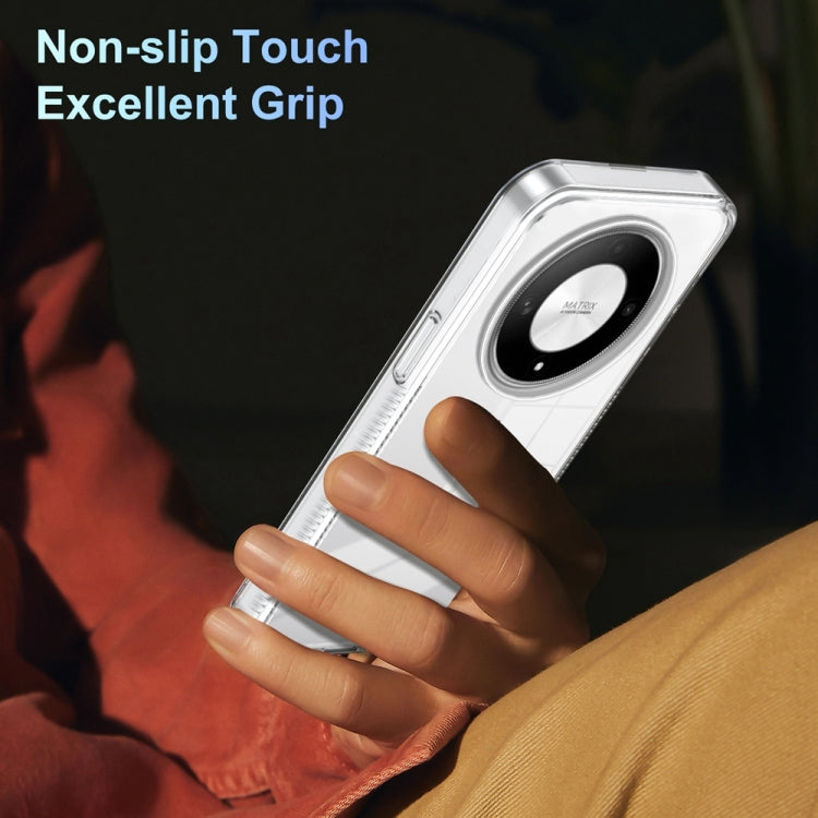 For Honor Magic6 Lite 5G 2.5mm Anti-slip Clear Acrylic Hybrid TPU Phone Case(Transparent)