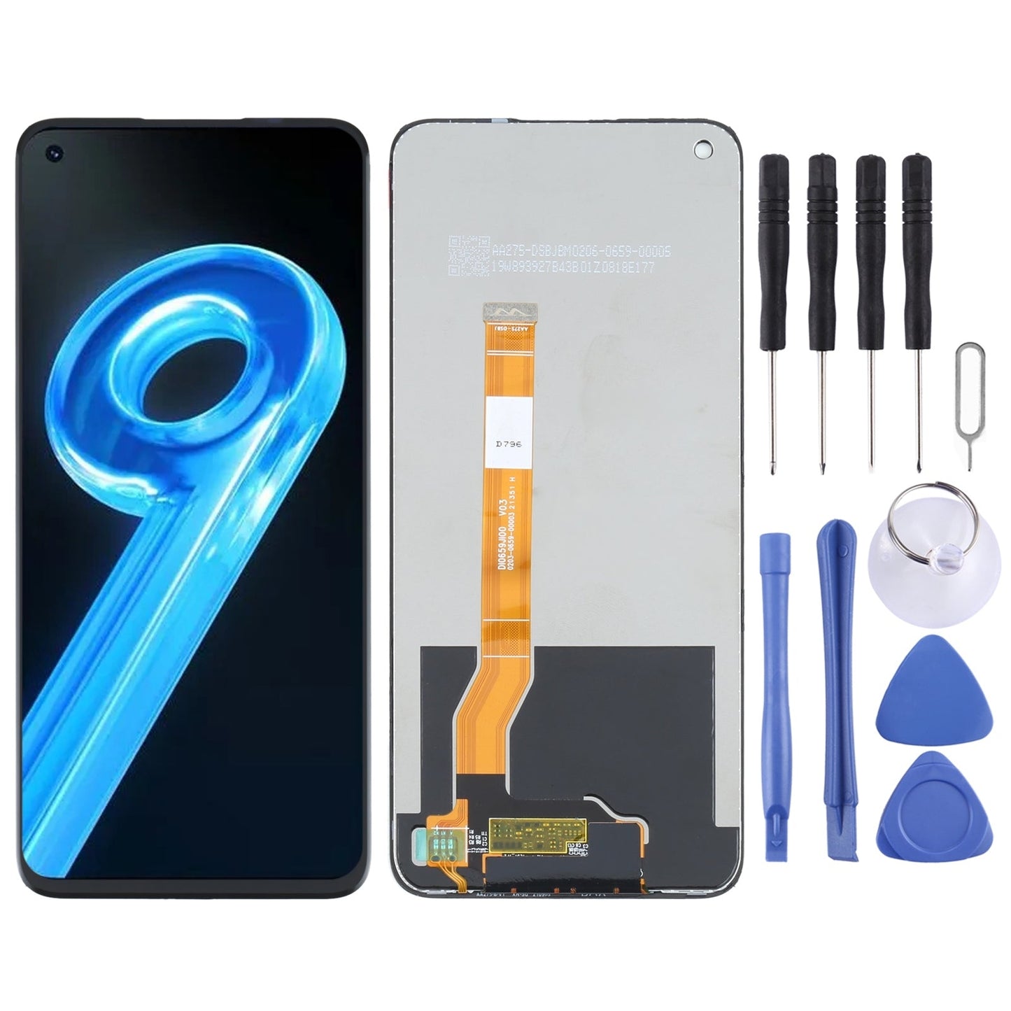 For Realme 9 5G RMX3474 OEM LCD Screen with Digitizer Full Assembly