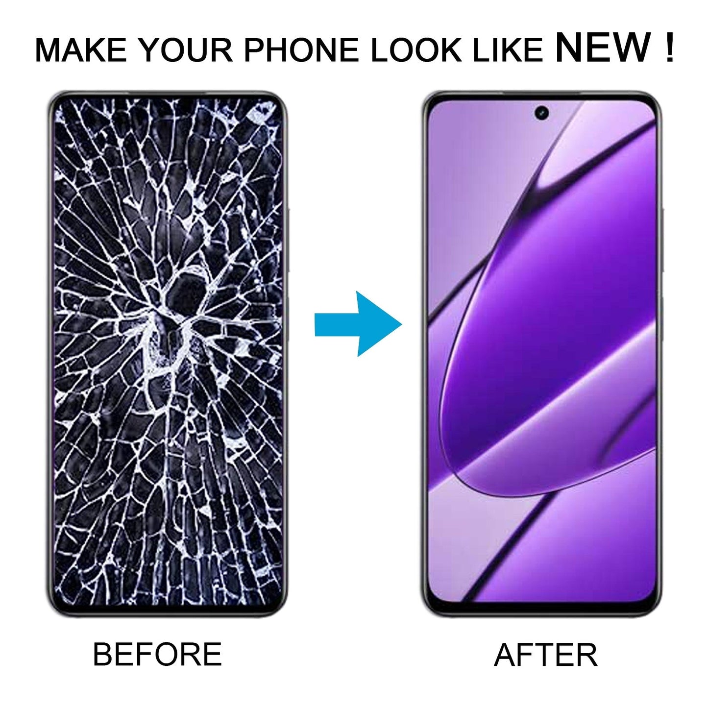 For Realme 11x 5G RMX3785 OEM LCD Screen with Digitizer Full Assembly