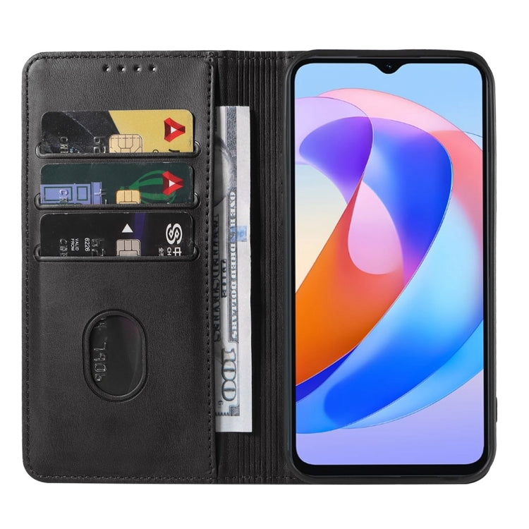 For Honor Play 40C/ X5 Plus Magnetic Closure Leather Phone Case(Black)