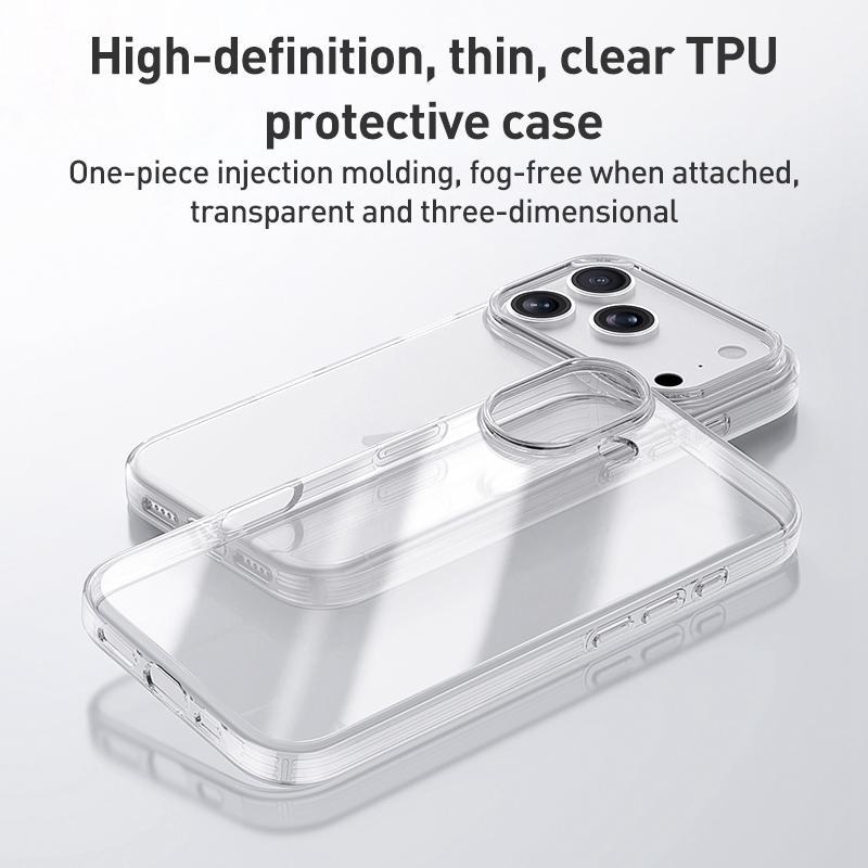 Compatible with iPhone 18 Pro Max ZGA Clear TPU Shockproof Phone Case - Transparent
